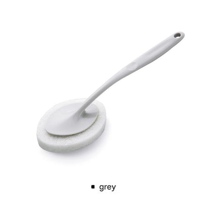 Long handle sponge brush for cleaning bathroom walls