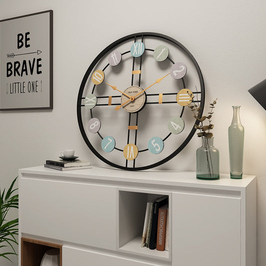 Iron Wall Clock Close-up