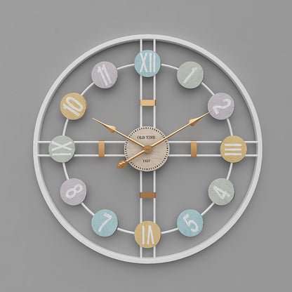 Modern Minimalist Wall Clock Front View
