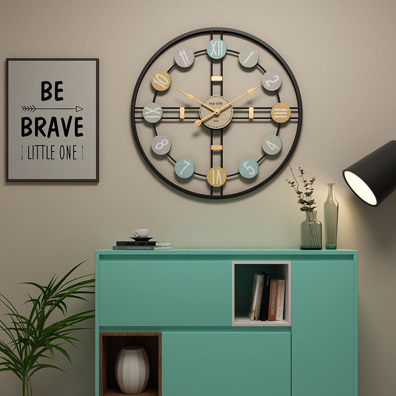 Modern Minimalist Wall Clock Front View