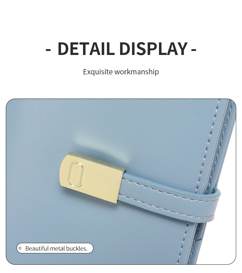 Interior view of RFID-blocking women's wallet