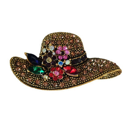 alloy brooch with rhinestones image 1