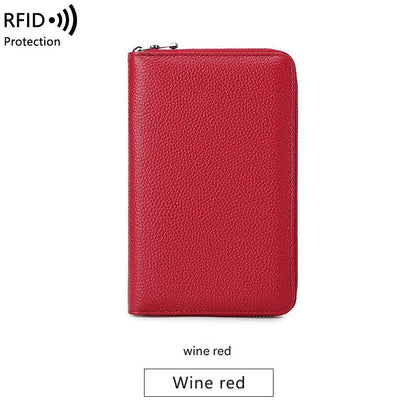 Premium RFID Leather Passport Holder Image 8