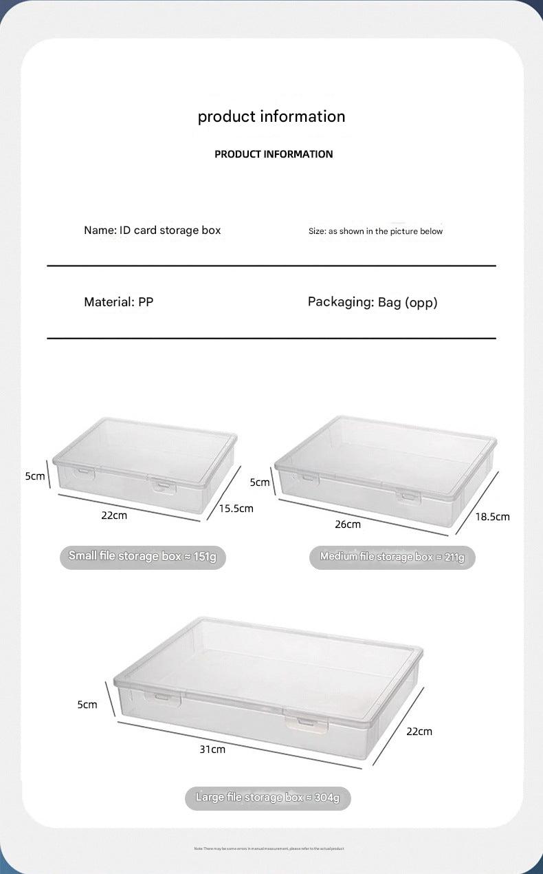 Plastic document organizer in minimalist design