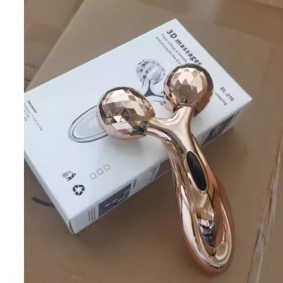 Portable face lifting roller for skincare