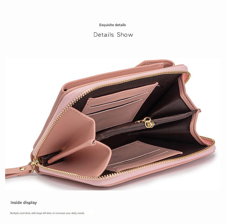 Light pink handbag for daily use