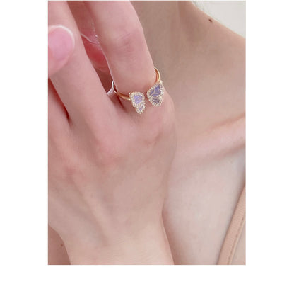 Adjustable butterfly ring for women - image 3