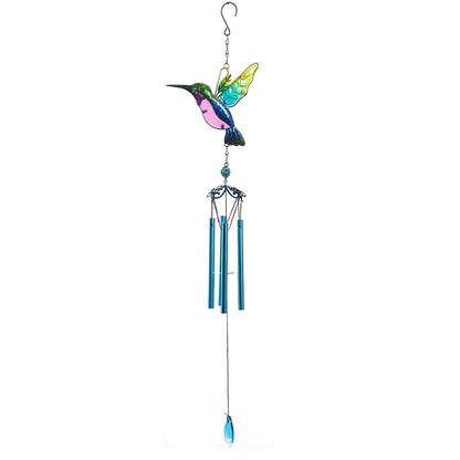 Unique hummingbird wind chime design