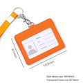 Orange - Horizontal Card Holder with Hand Strap