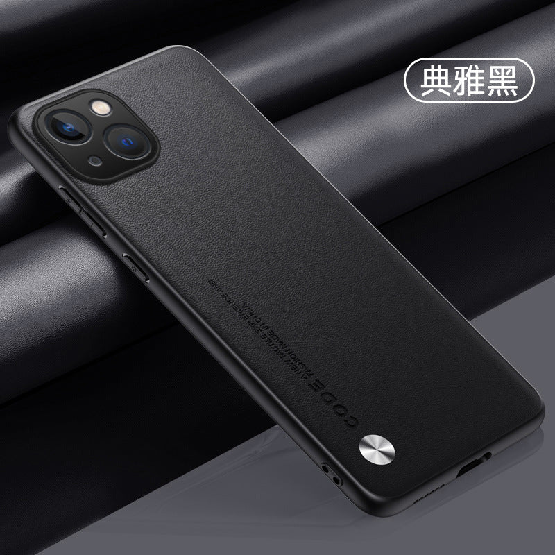 Premium PU Leather iPhone Case for iPhone 15/14/13 - Stylish Protection with Custom Options