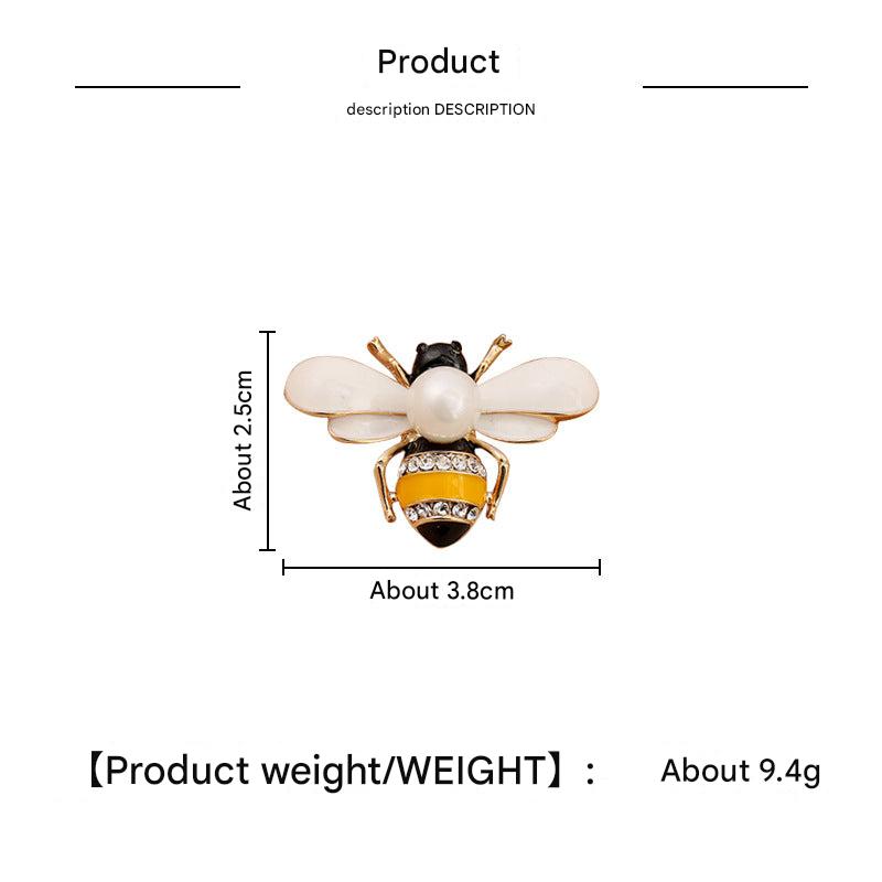 Elegant Bee Brooch on White Background Image 6