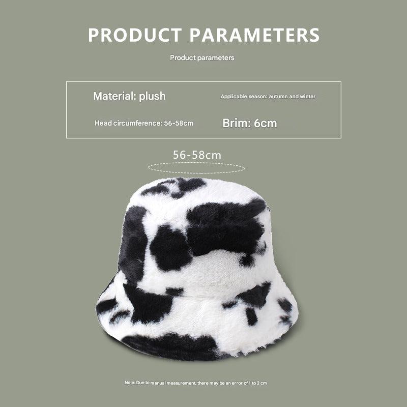 Leopard print fisherman hat front view