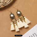 16 - Ethnic Style Off-White Tassel
