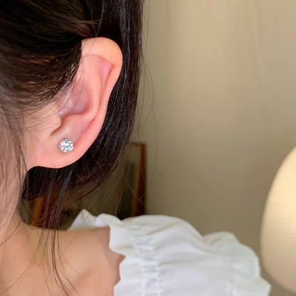 Zircon ear studs in various colors image 4
