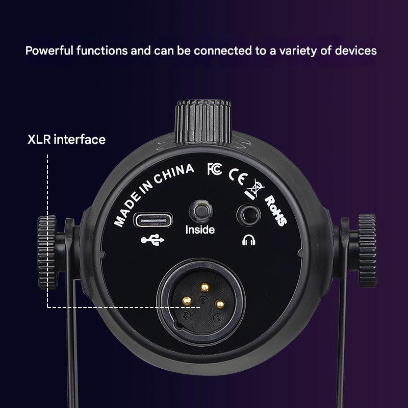 MV7 microphone with sound card