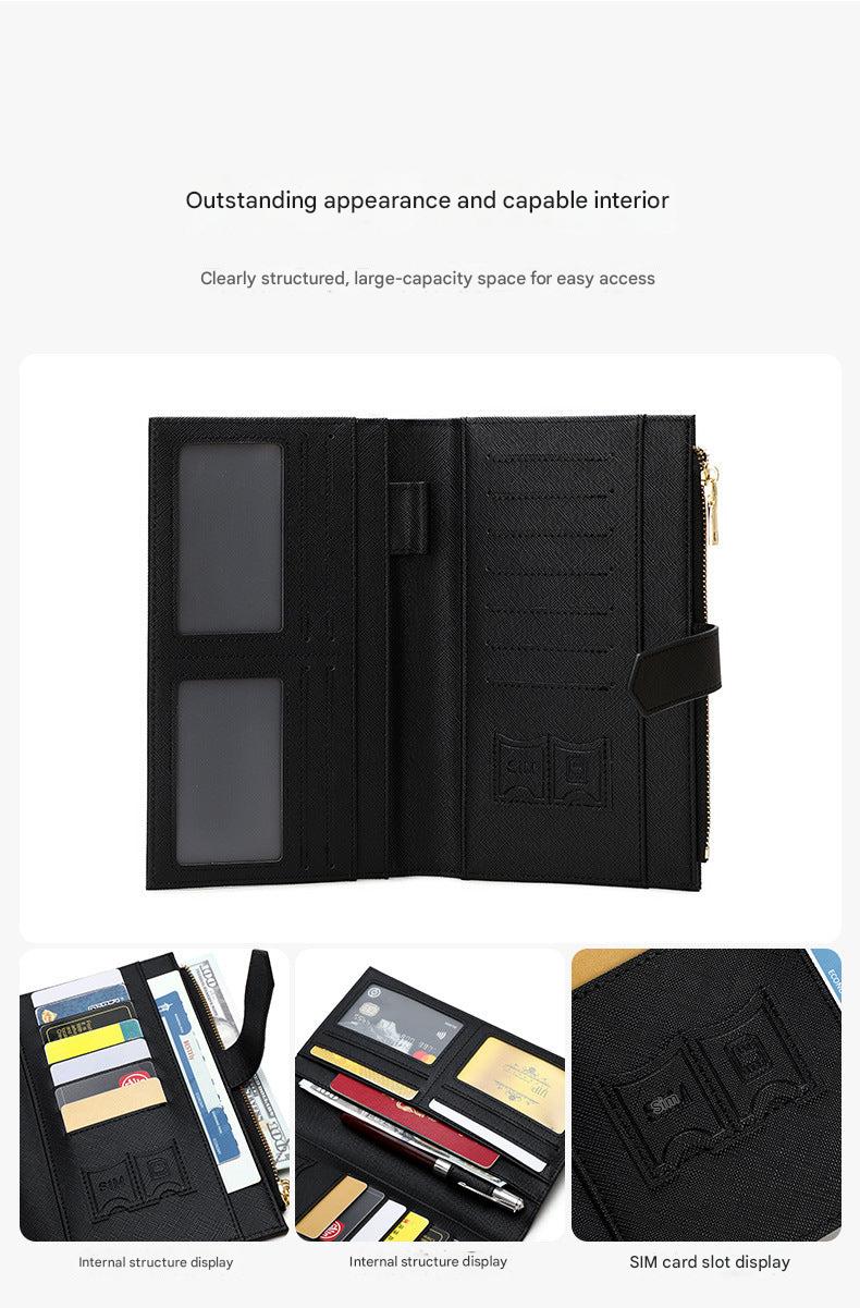 durable passport holder in black image 3