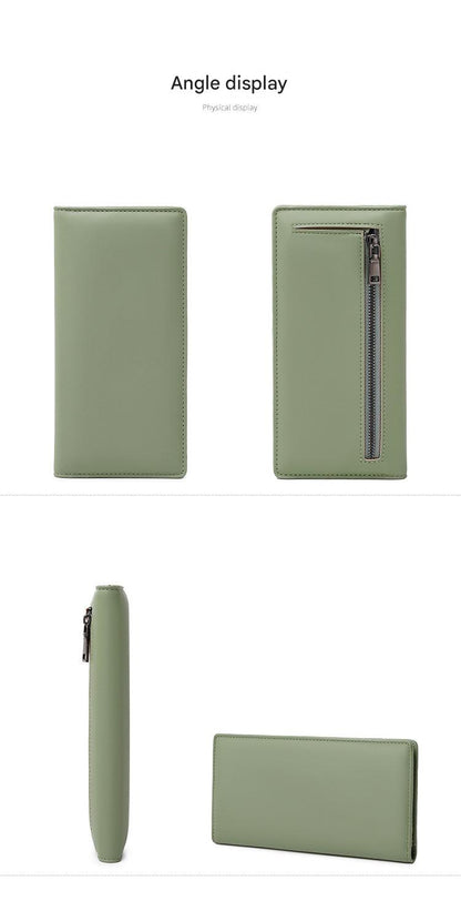 RFID blocking wallet in green color