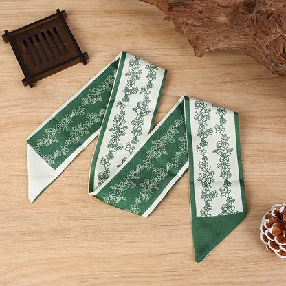 Vintage floral hair scarf headband