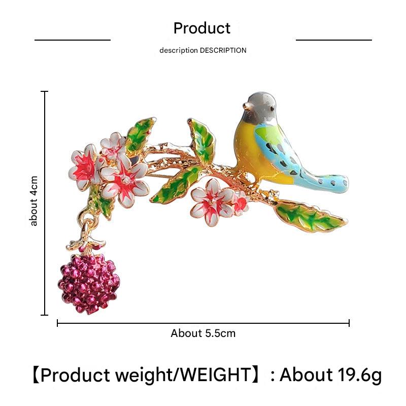 Trendy Animal Brooch in Blue Image 2