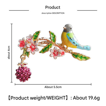 Trendy Animal Brooch in Blue Image 2