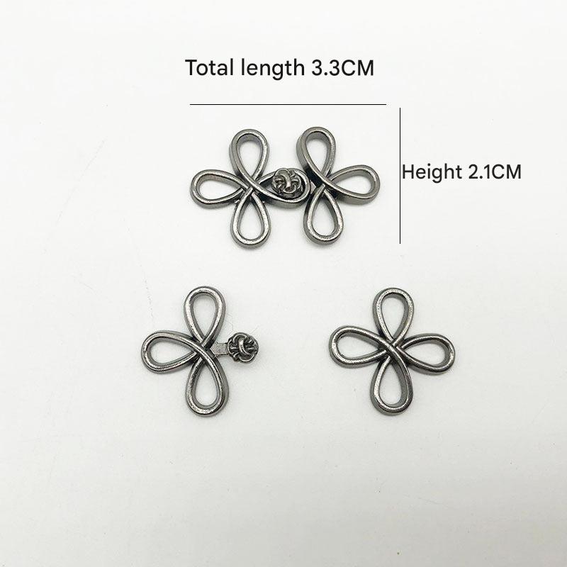 Stylish metal clasp for Hanfu costume