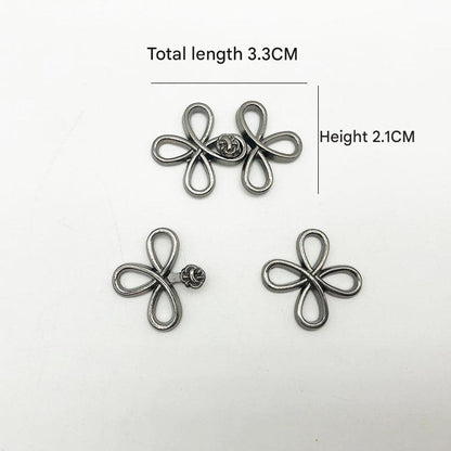Stylish metal clasp for Hanfu costume