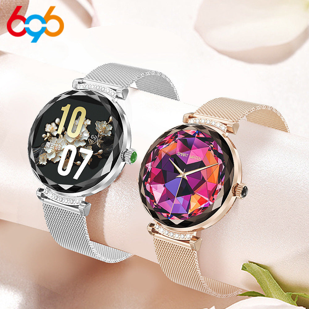 Elegant aluminum health tracker wrist strap design