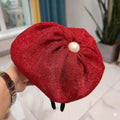French Pearl Beret Red