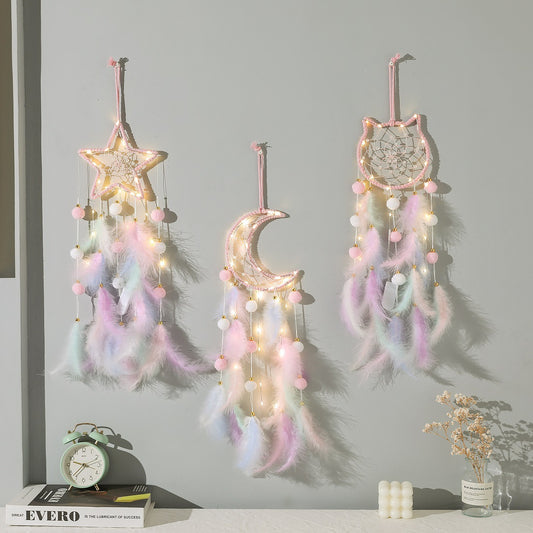 Elegant feather wind chime in different colors