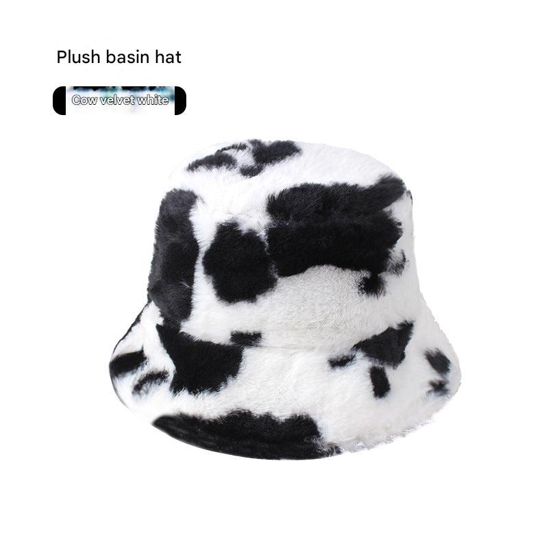 Leopard print fisherman hat top view