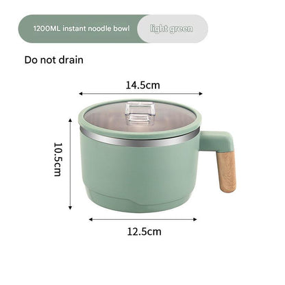 Compact storage stainless steel meal bowl