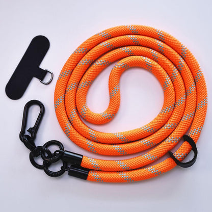 Universal phone lanyard in black