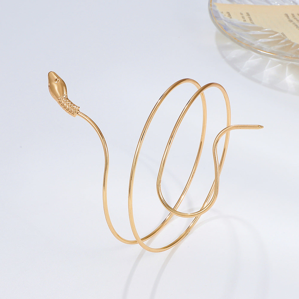 Vintage snake design arm cuff image 3