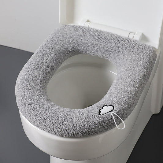 Stylish ginger yellow toilet seat cover