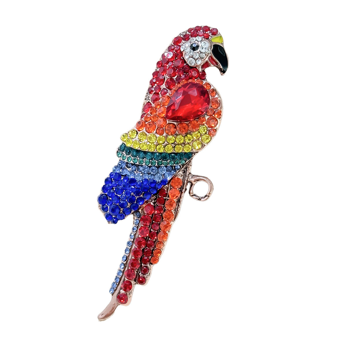Trendy parrot pin for women