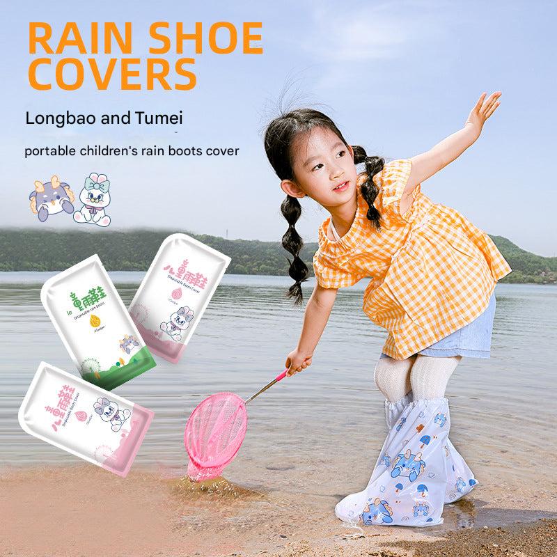 Children's waterproof overshoe long length