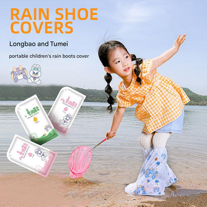 Children's waterproof overshoe long length