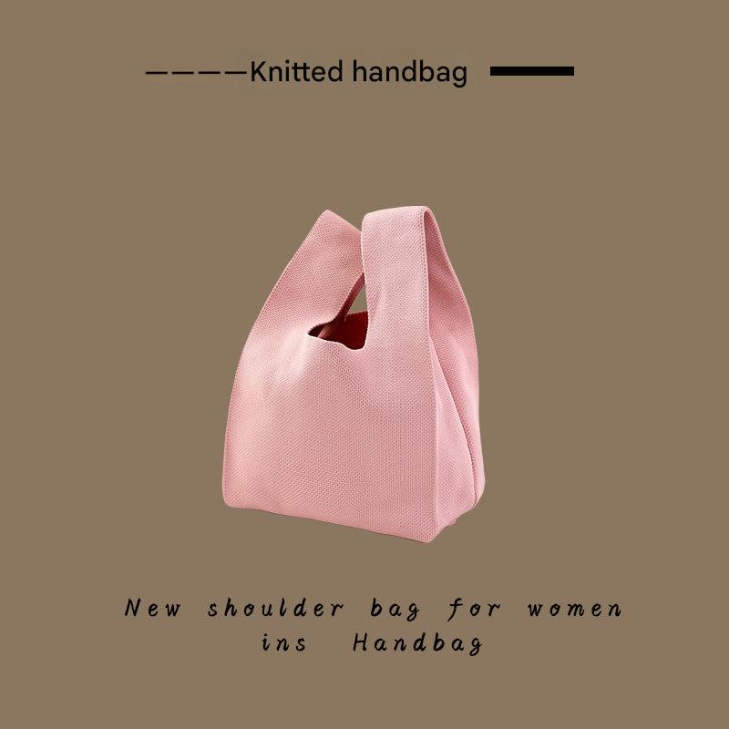 Knitted Tote Bag in Use