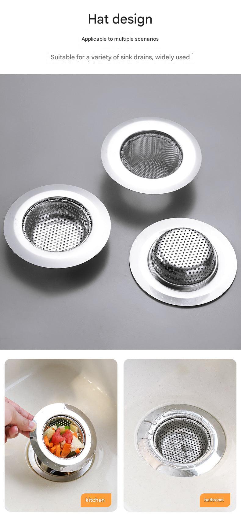 Stylish sink strainer on a kitchen counter