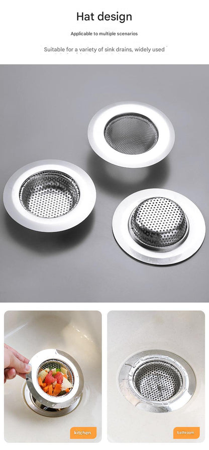 Stylish sink strainer on a kitchen counter