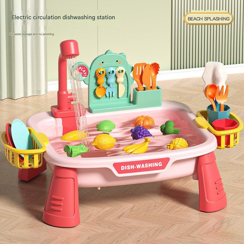 realistic water function toy kitchen