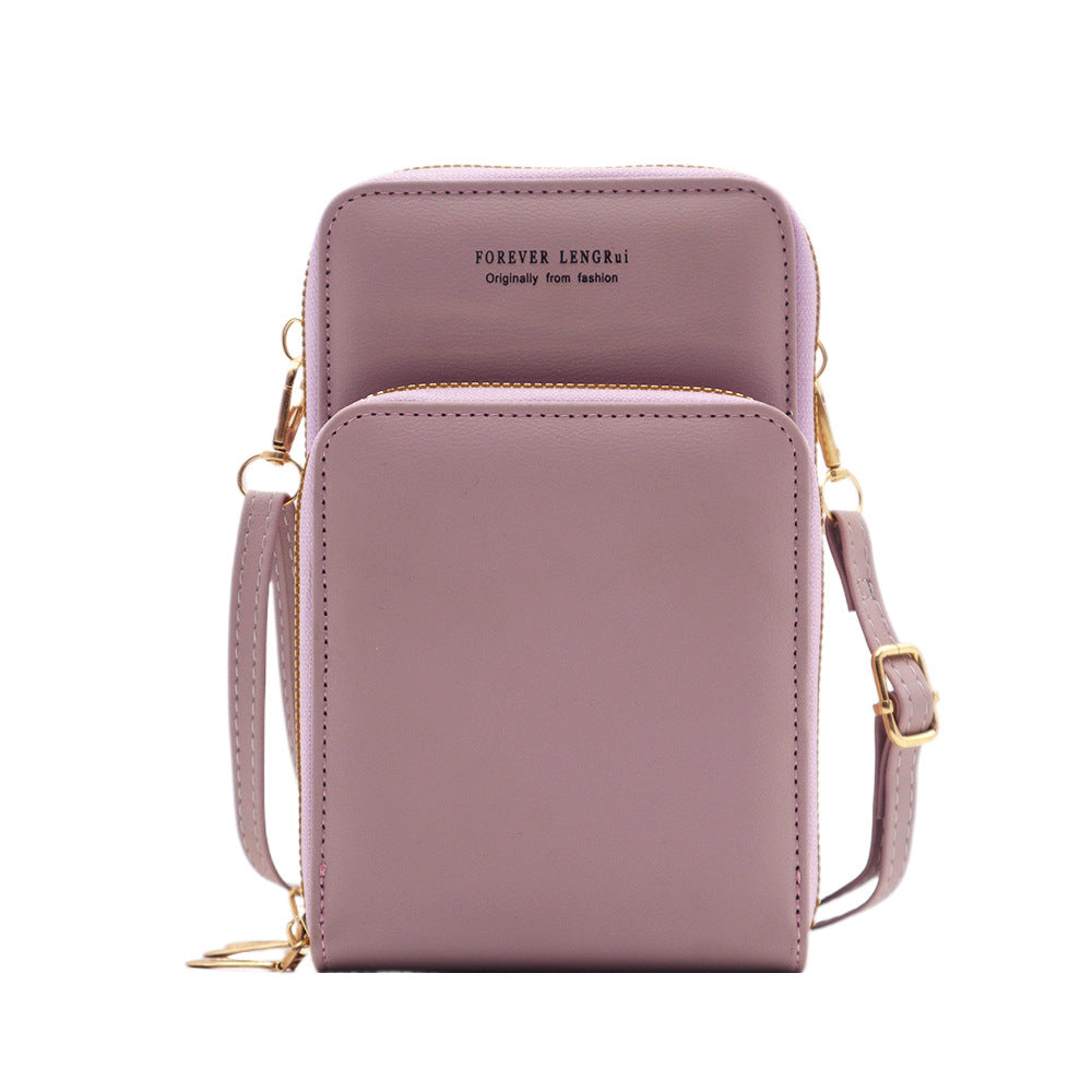 Brown shoulder bag for women