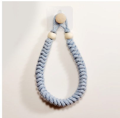 Stylish no-drill toilet paper holder close-up
