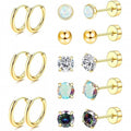 Gold 8 Pairs Set