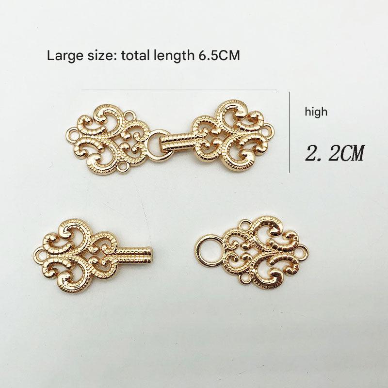 Metal fastener for Qipao clothing