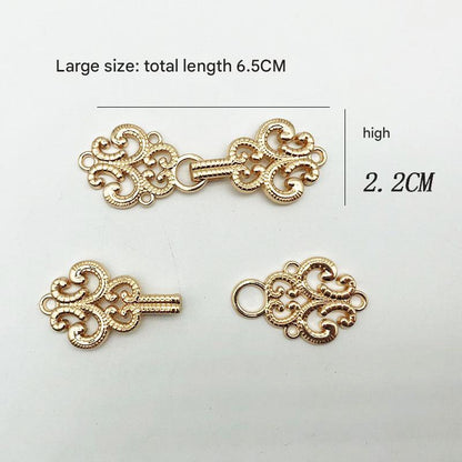 Metal fastener for Qipao clothing