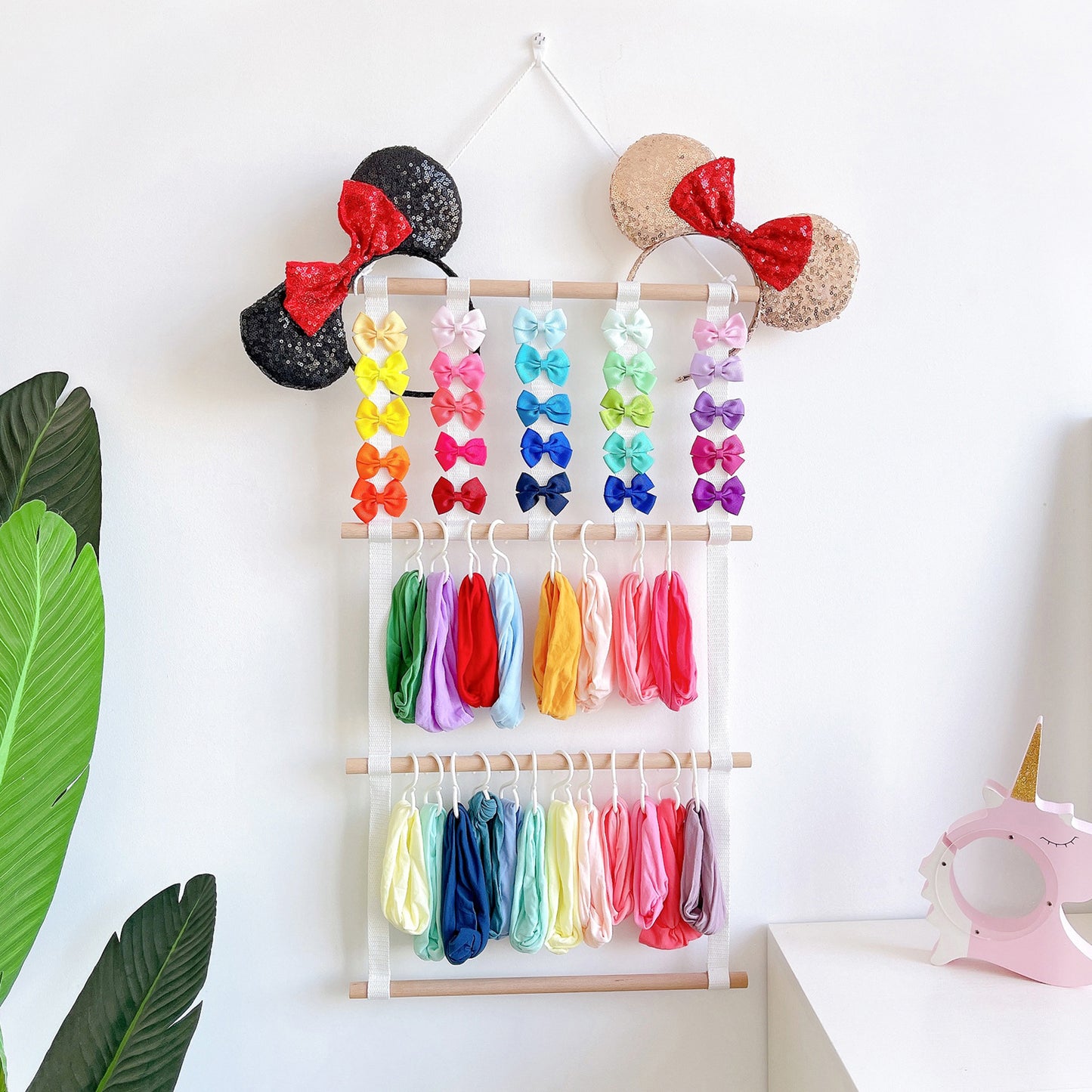 High-quality wood hair clip holder image 6