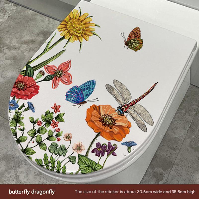 Cute Dolphin Toilet Seat Sticker Image 3