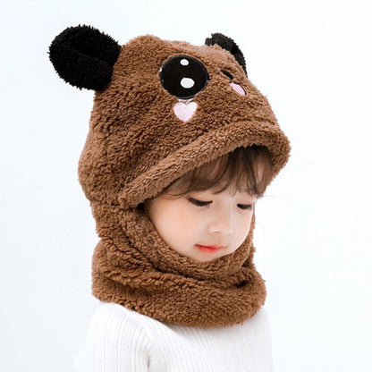 Adorable children's hat and scarf set