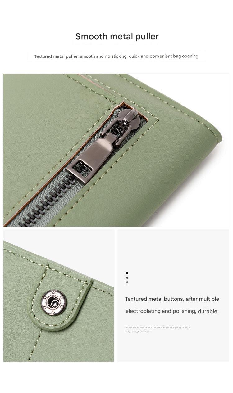 RFID blocking wallet displaying multiple colors